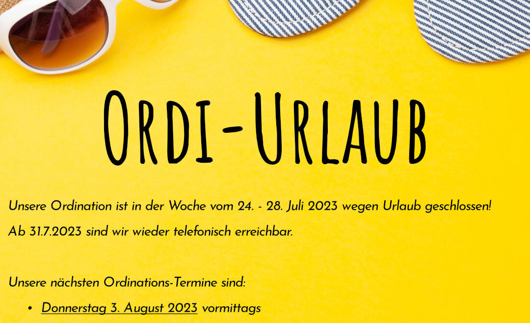 Ordi-Urlaub