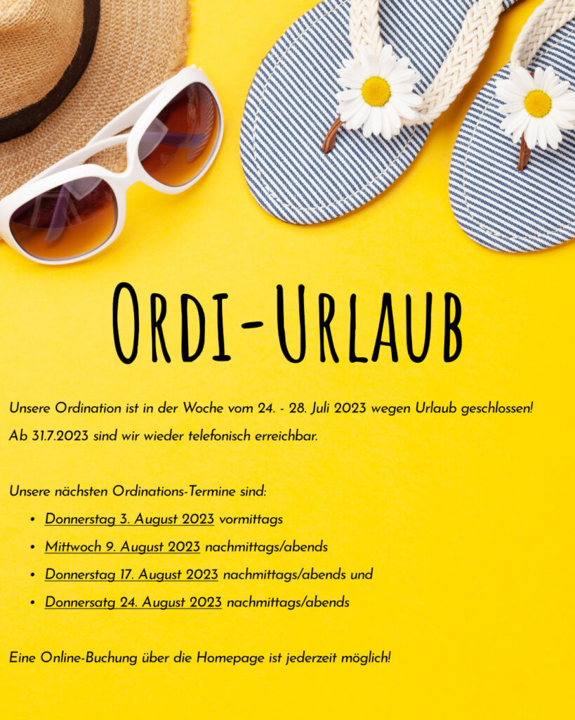 Ordinations Urlaub